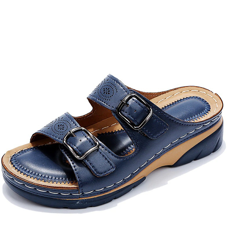 Jardinelle™ — Sandalia Cuna Doble Correa Hebilla Confort