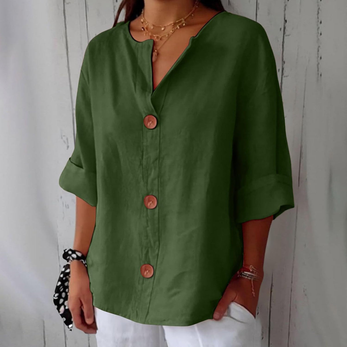 Blusa refinada con volantes Marie