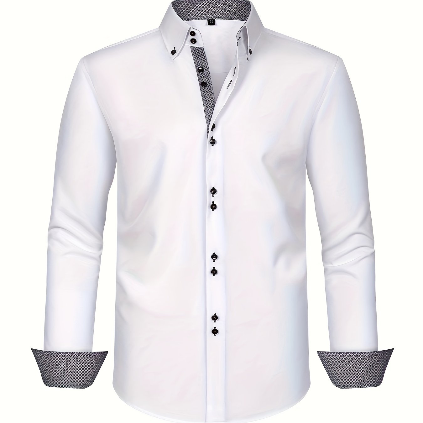 | CHEMISE ÉLÉGANTE LÉGÈRE AVEC DÉTAILS CONTRASTÉS