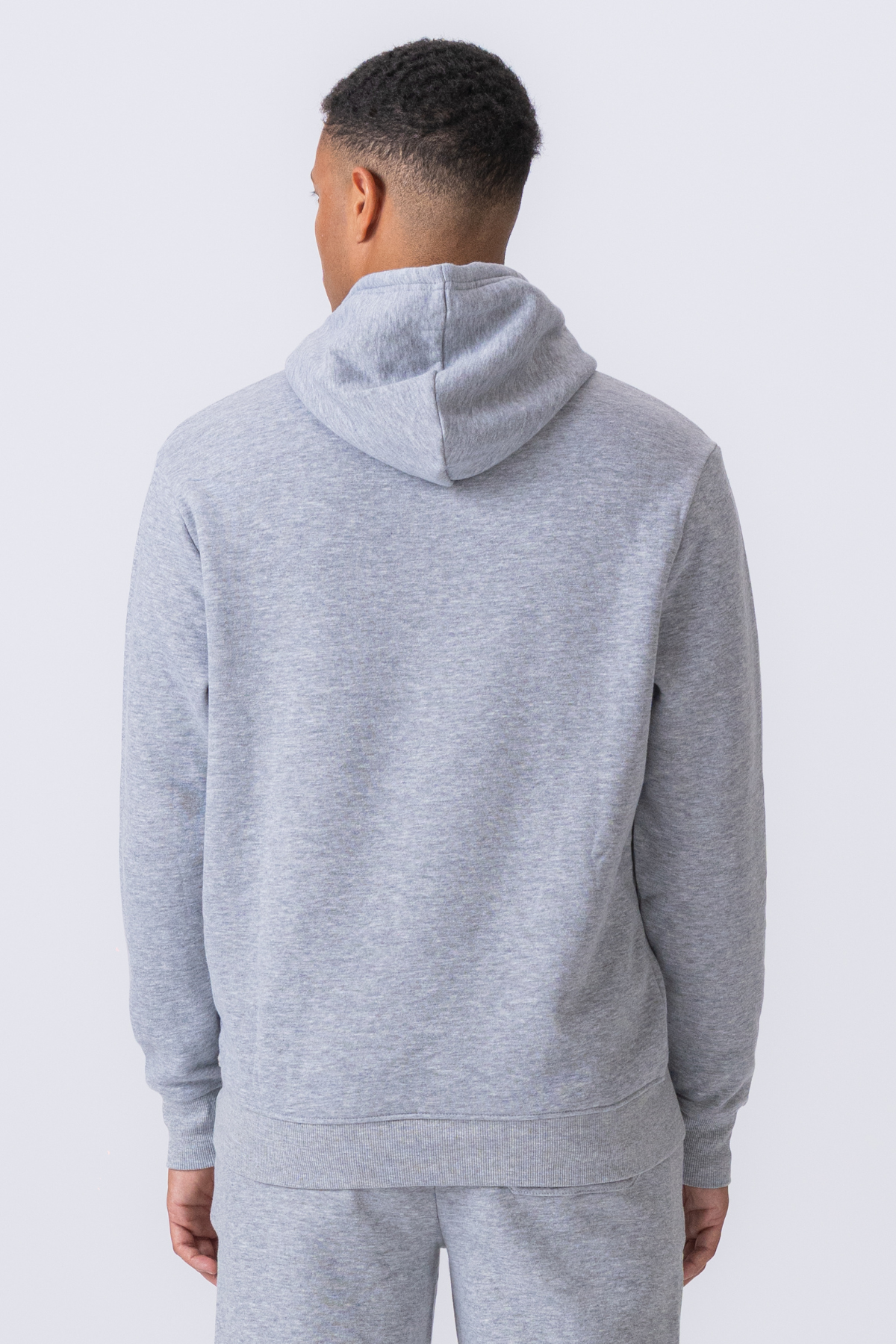 Leone - Sudadera Hombre Capucha Gris Estilo Essential
