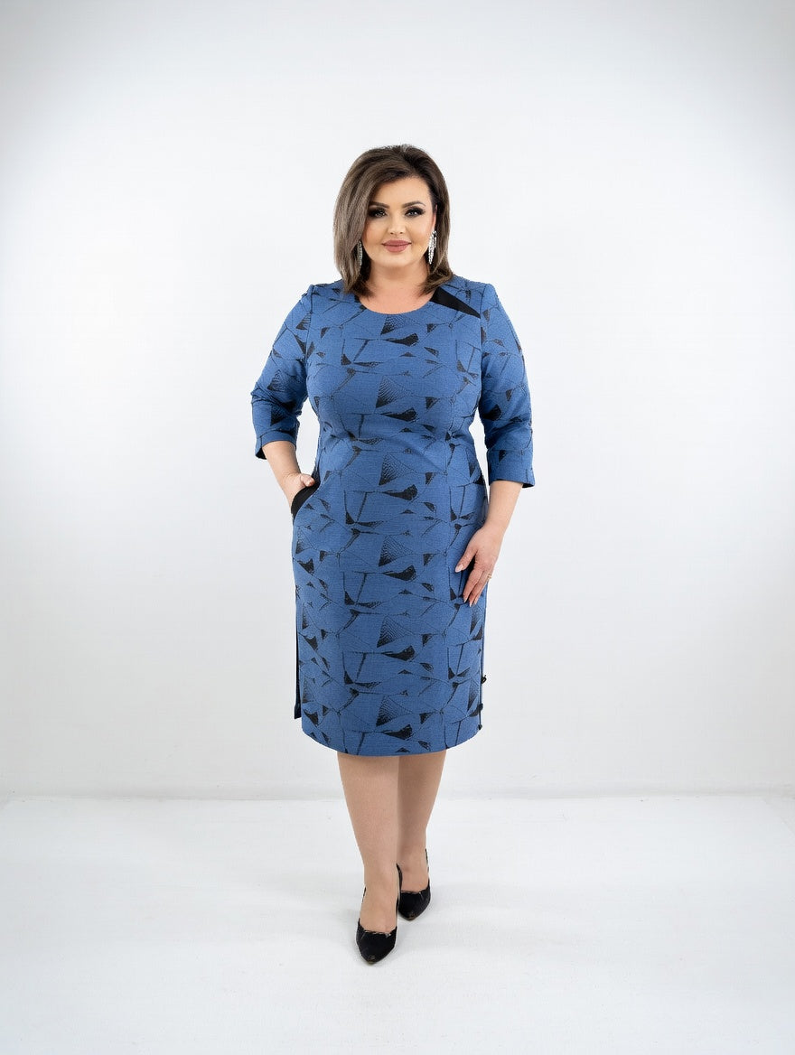 Vestido elegante estructurado y atemporal