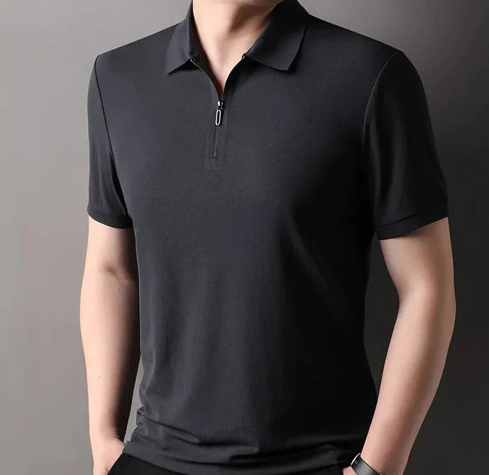 Polo Slim Fit Elástico con Media Cremallera Ramon