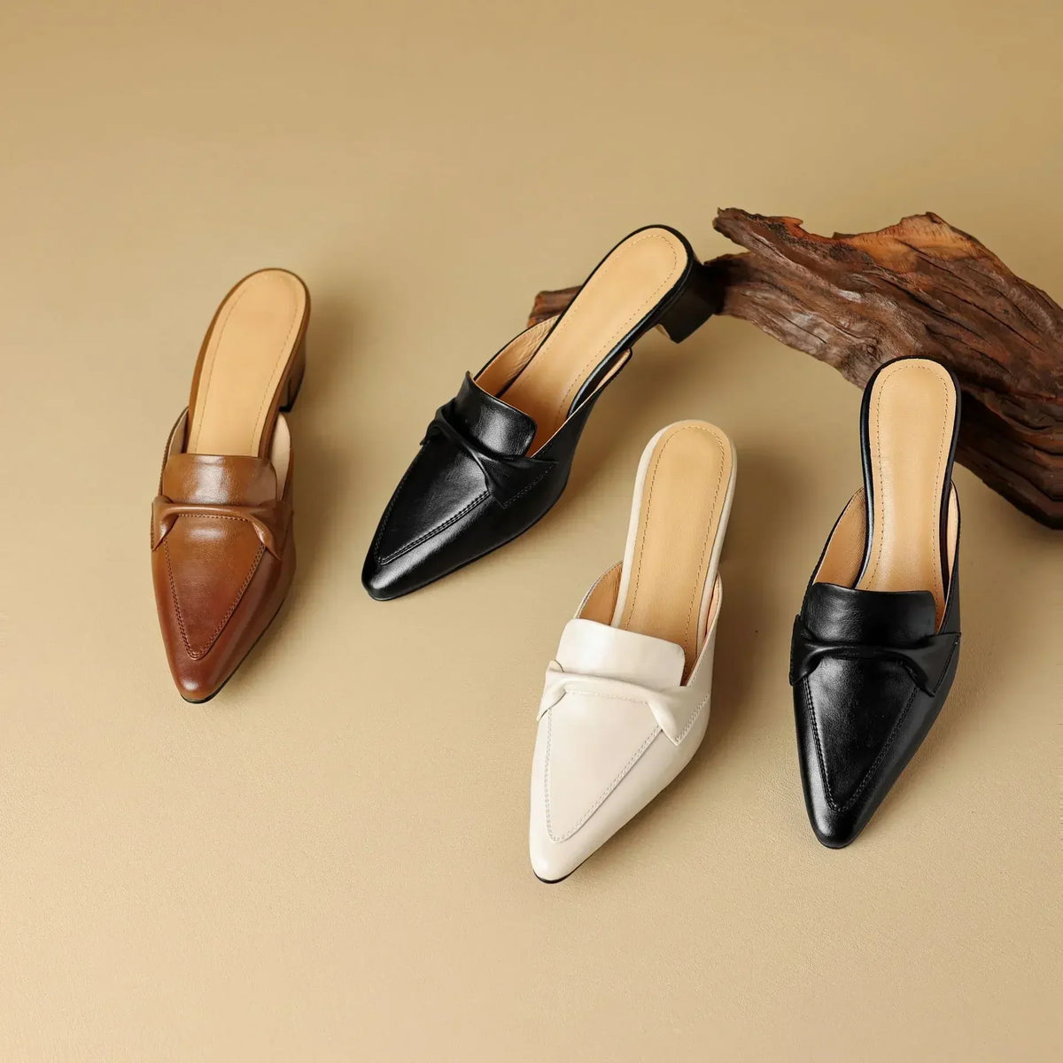 Marcella | Mules de Punta con Lazo