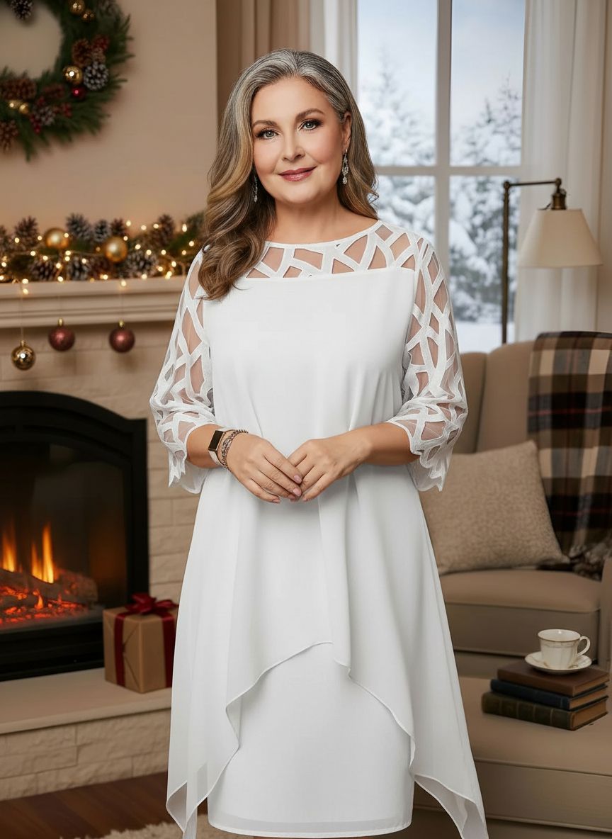 Madeleine | Vestido Elegante de Encaje Comodidad Diaria