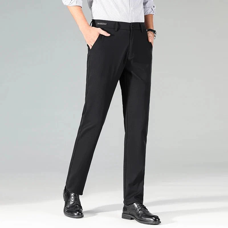 Pantalones de Negocios Relaxed Fit