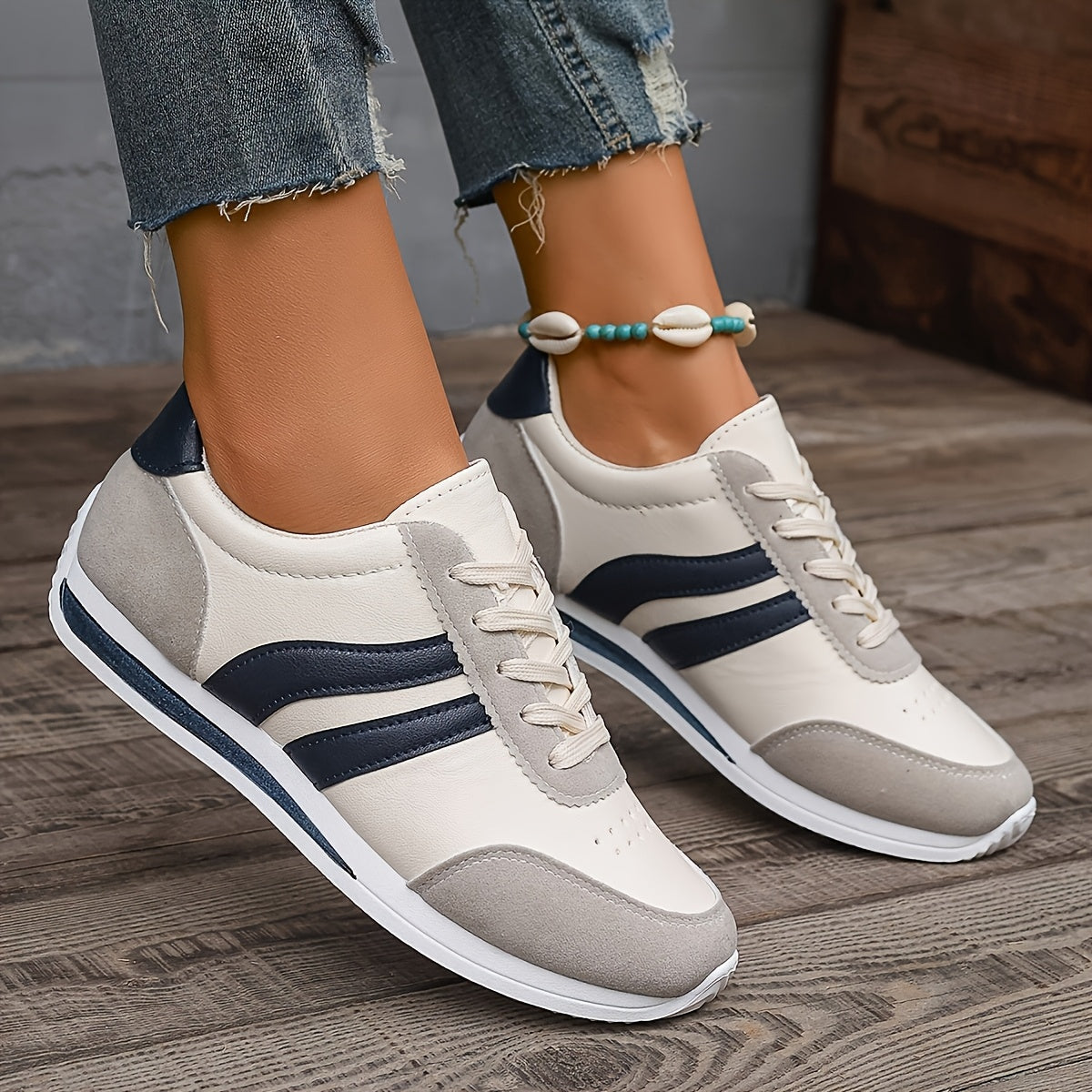 Lucienne | Zapatillas Blancas Deportivas Elegantes y Comodas