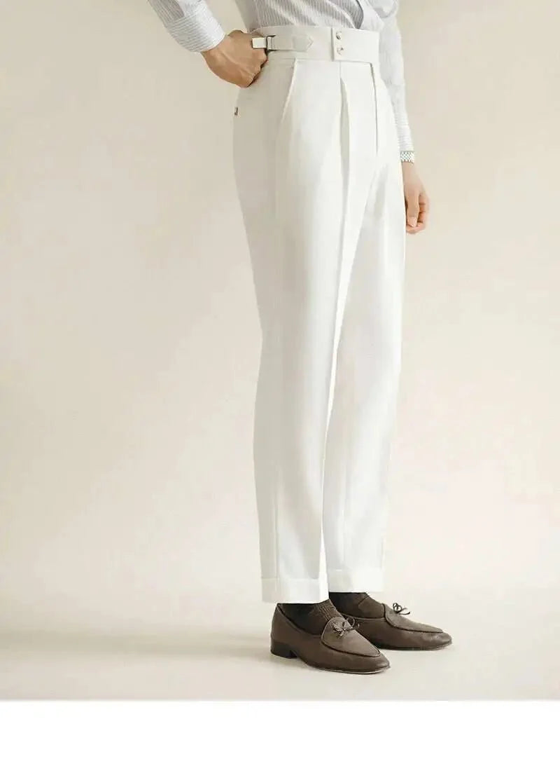 Pantalones de Vestir Slim con Hebilla Paris