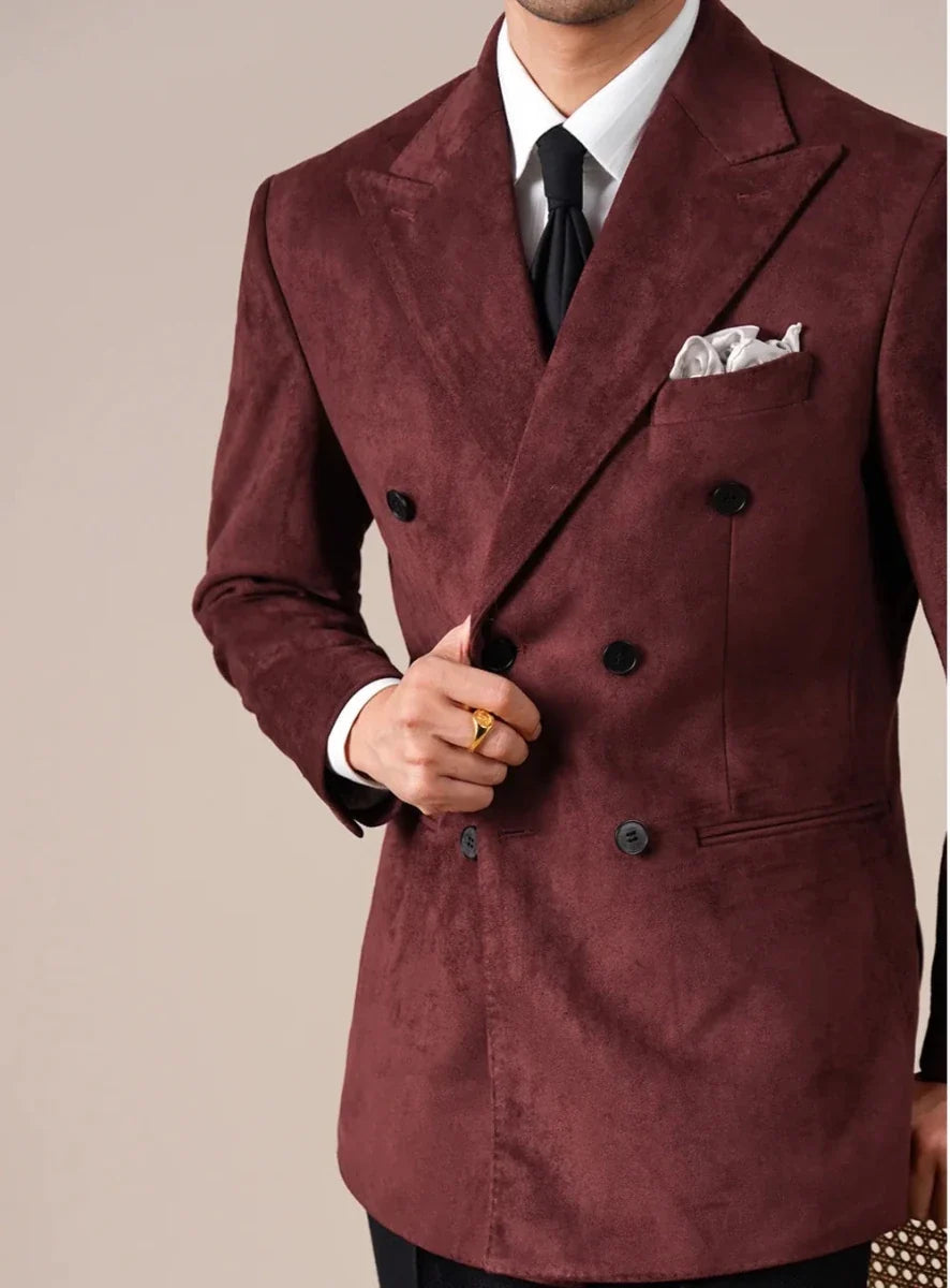 Blazer de Ante con Solapa en Pico