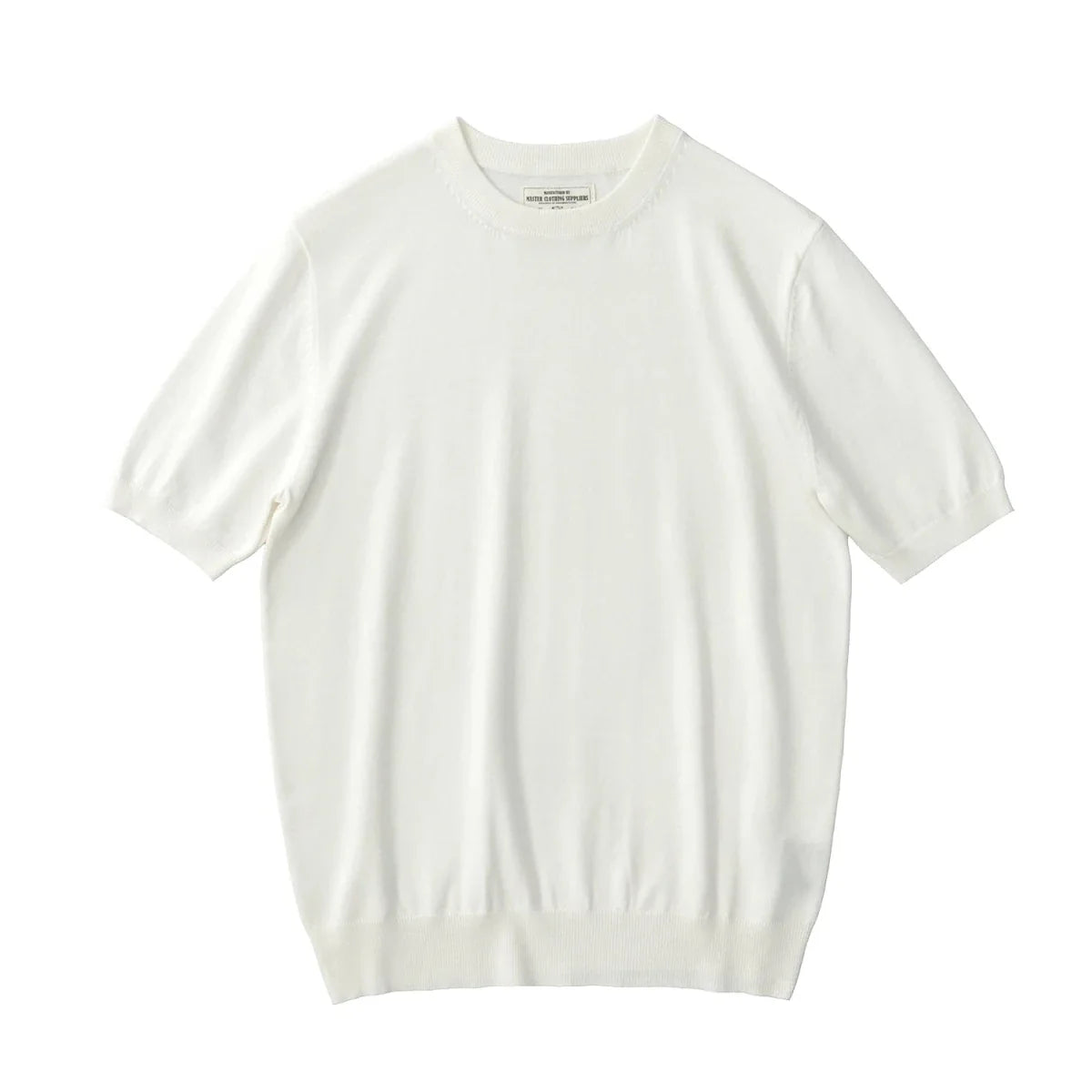 Camiseta Retro de Punto de Manga Corta de Verano