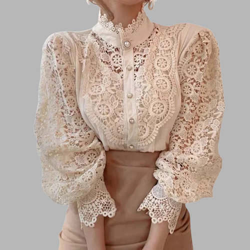 | Chemise a mangas longues con dentelle y dyalles Tove