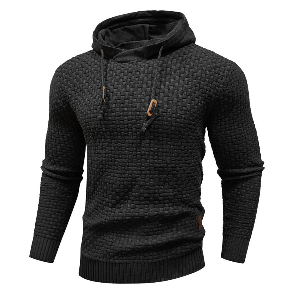 | SWEAT À CAPUCHE CLASSIQUE EN LAINE POUR HOMME
