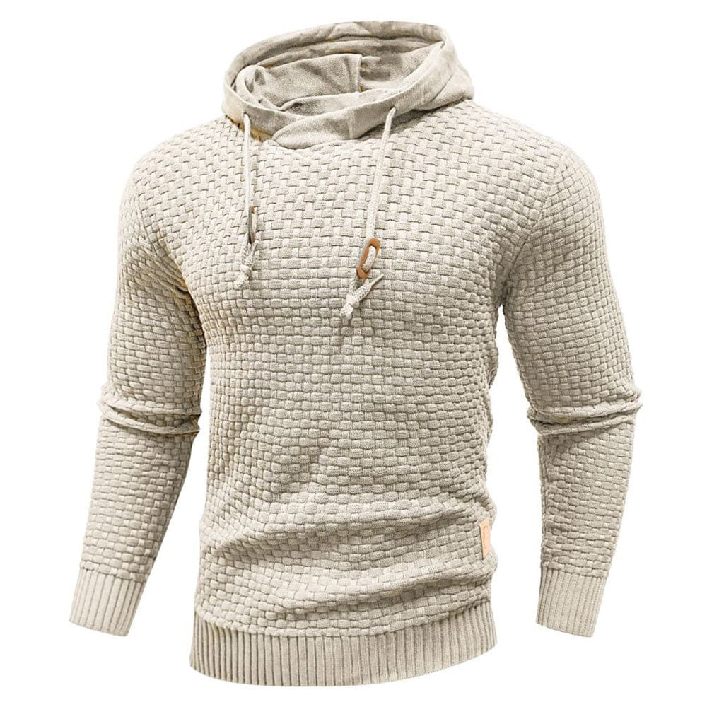 | SWEAT À CAPUCHE CLASSIQUE EN LAINE POUR HOMME