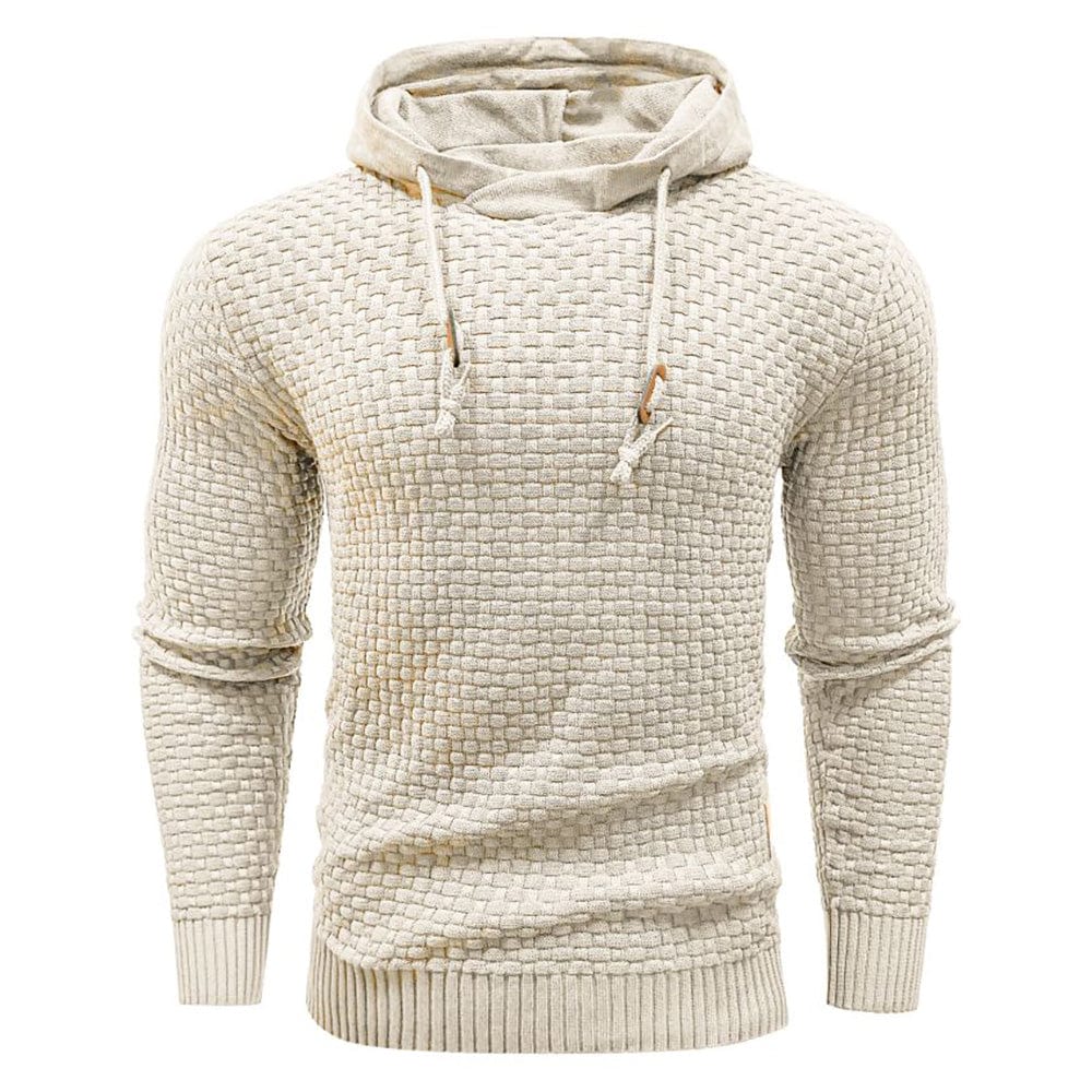 | SWEAT À CAPUCHE CLASSIQUE EN LAINE POUR HOMME