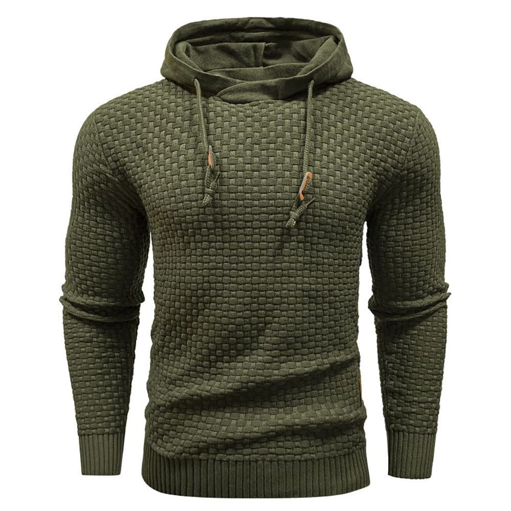 | SWEAT À CAPUCHE CLASSIQUE EN LAINE POUR HOMME