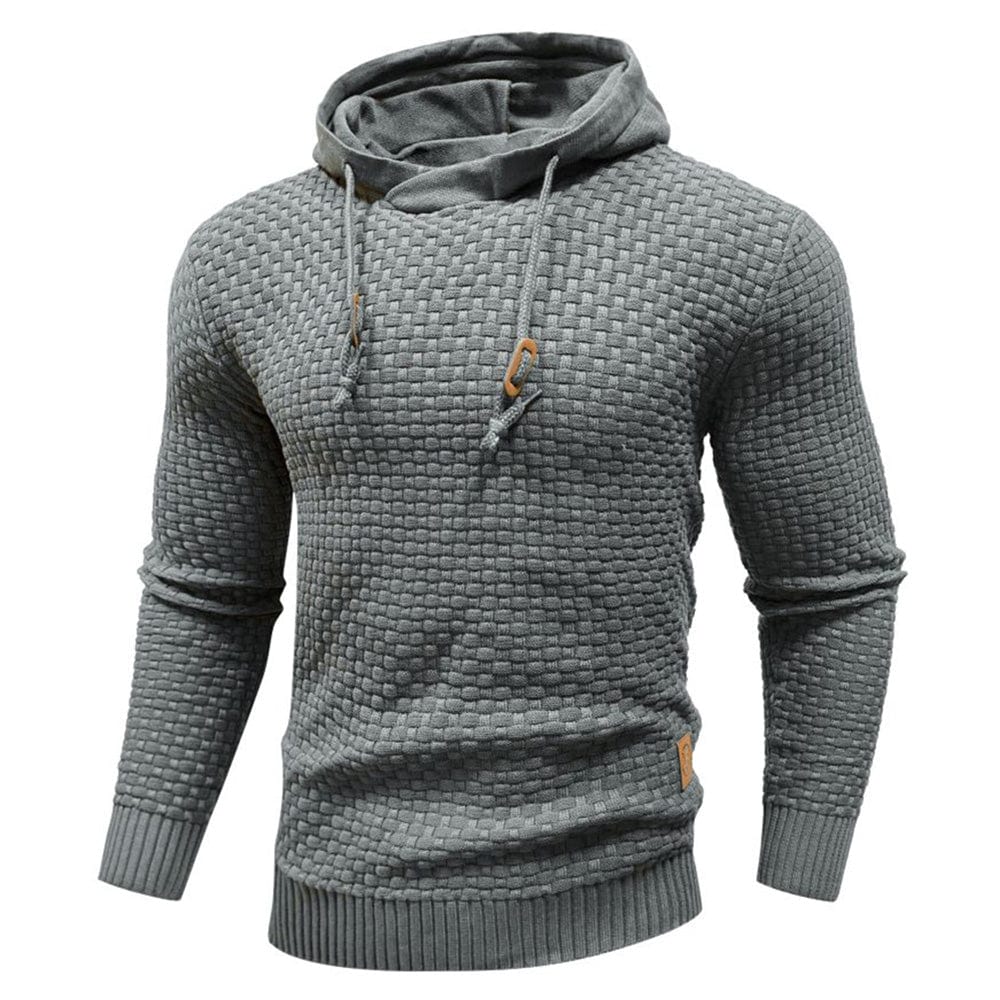 | SWEAT À CAPUCHE CLASSIQUE EN LAINE POUR HOMME