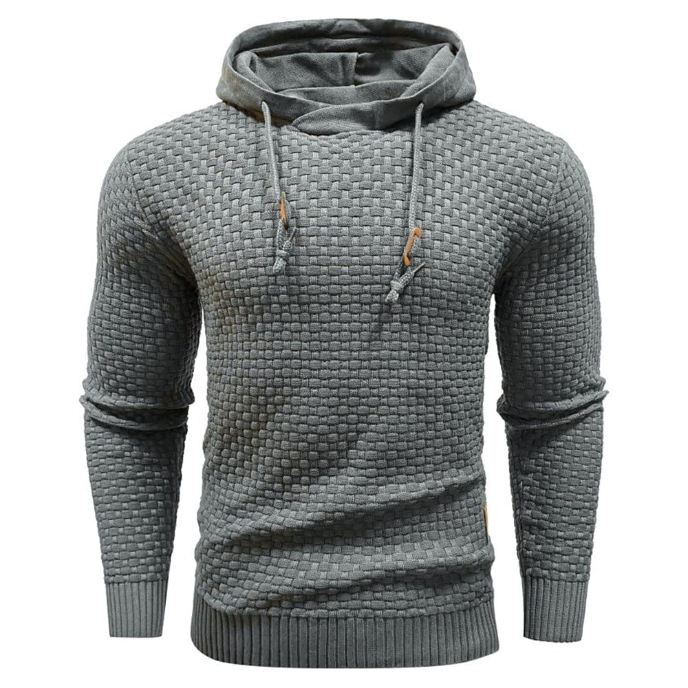 | SWEAT À CAPUCHE CLASSIQUE EN LAINE POUR HOMME