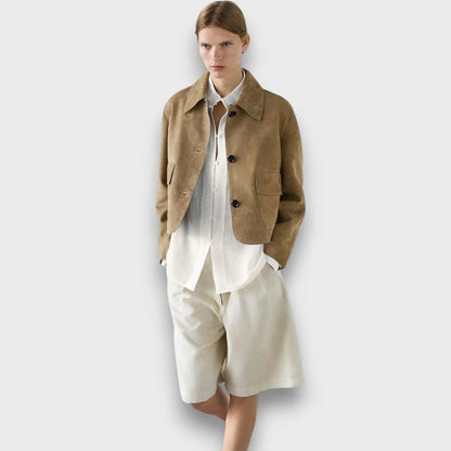 Naomi – Chaqueta elegante de ante clásica