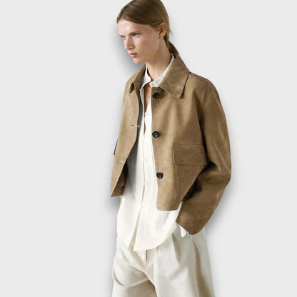 Naomi – Chaqueta elegante de ante clásica