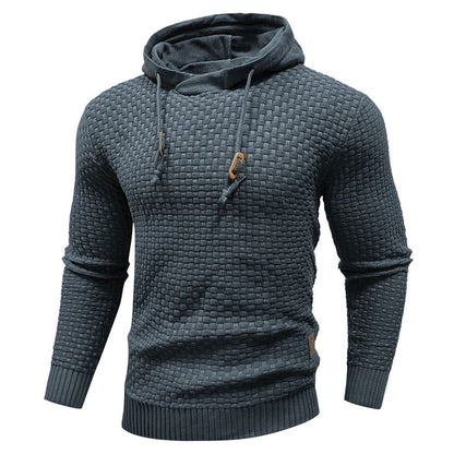 | SWEAT À CAPUCHE CLASSIQUE EN LAINE POUR HOMME