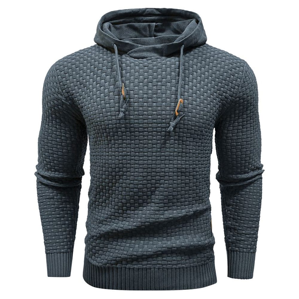 | SWEAT À CAPUCHE CLASSIQUE EN LAINE POUR HOMME