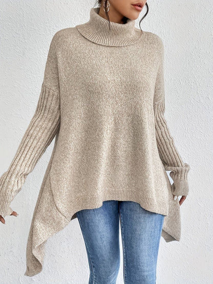 Leina | Jersey de Cuello Vuelto Suave y Relajado