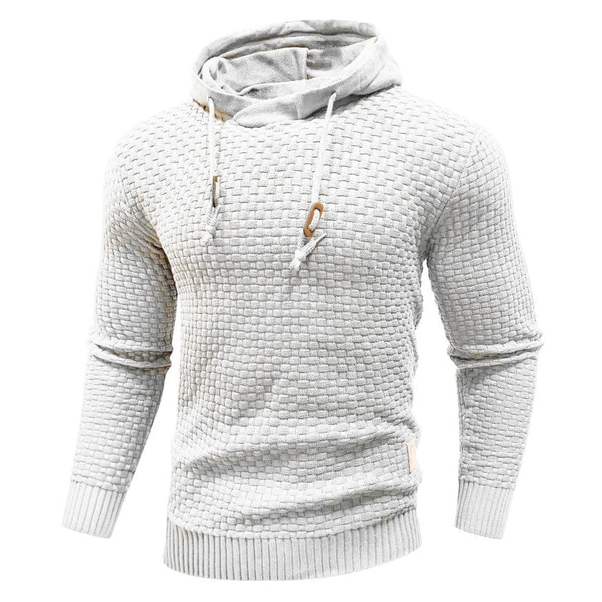 | SWEAT À CAPUCHE CLASSIQUE EN LAINE POUR HOMME