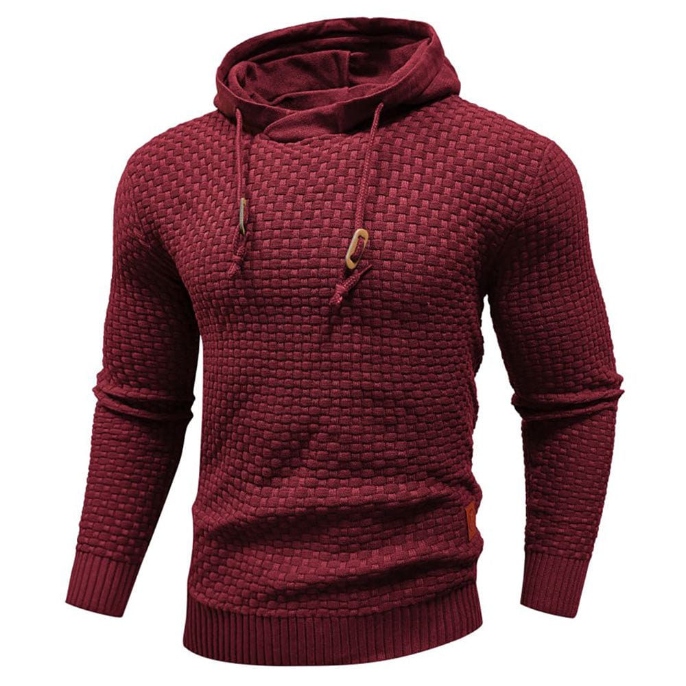 | SWEAT À CAPUCHE CLASSIQUE EN LAINE POUR HOMME