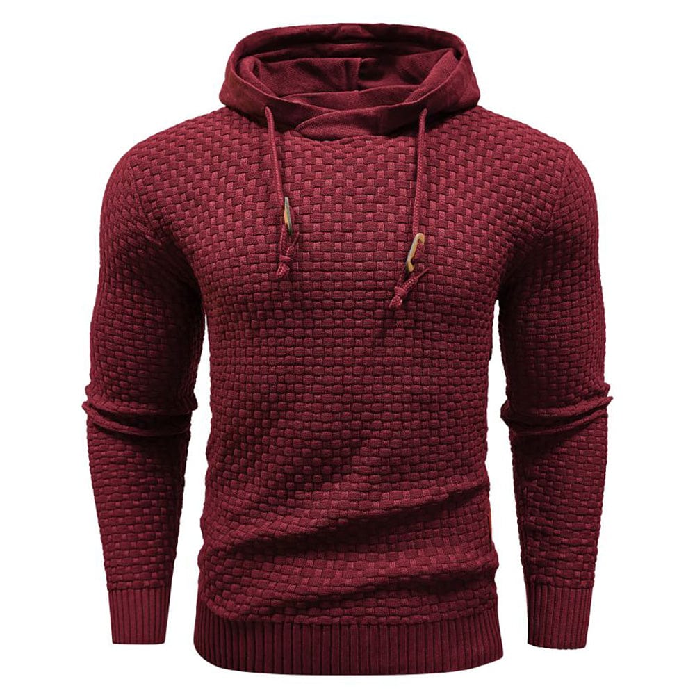 | SWEAT À CAPUCHE CLASSIQUE EN LAINE POUR HOMME
