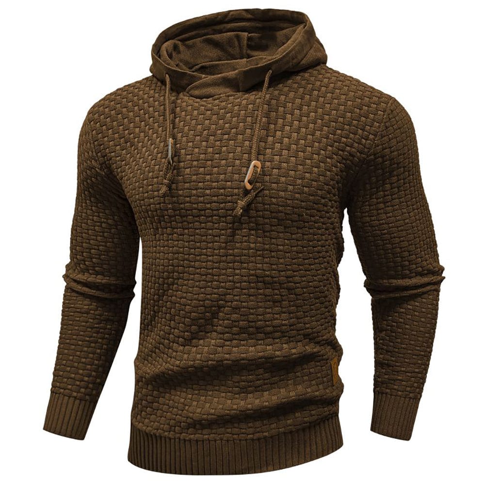 | SWEAT À CAPUCHE CLASSIQUE EN LAINE POUR HOMME