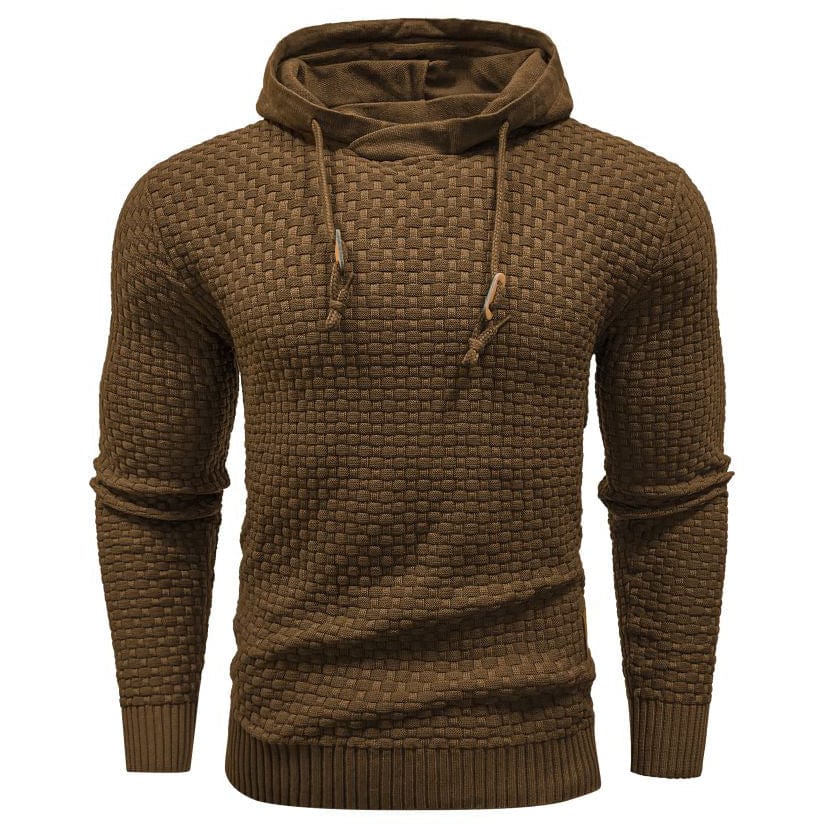 | SWEAT À CAPUCHE CLASSIQUE EN LAINE POUR HOMME