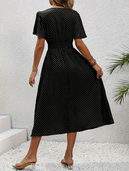 | Robe Élégante Pois Élisa
