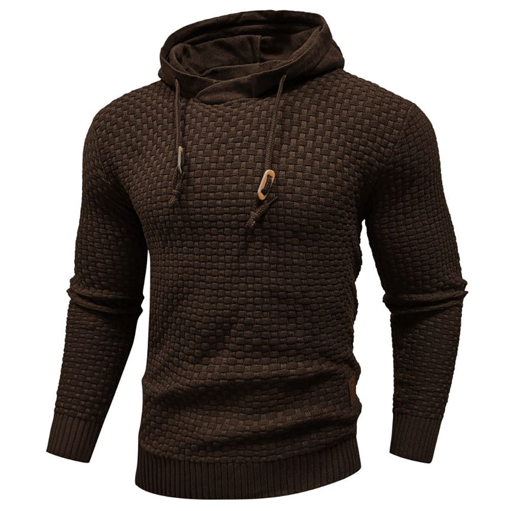 | SWEAT À CAPUCHE CLASSIQUE EN LAINE POUR HOMME