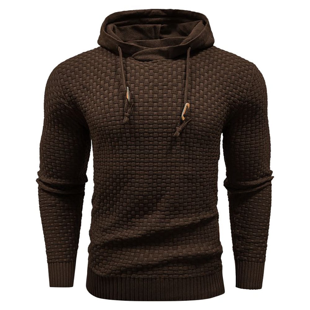 | SWEAT À CAPUCHE CLASSIQUE EN LAINE POUR HOMME