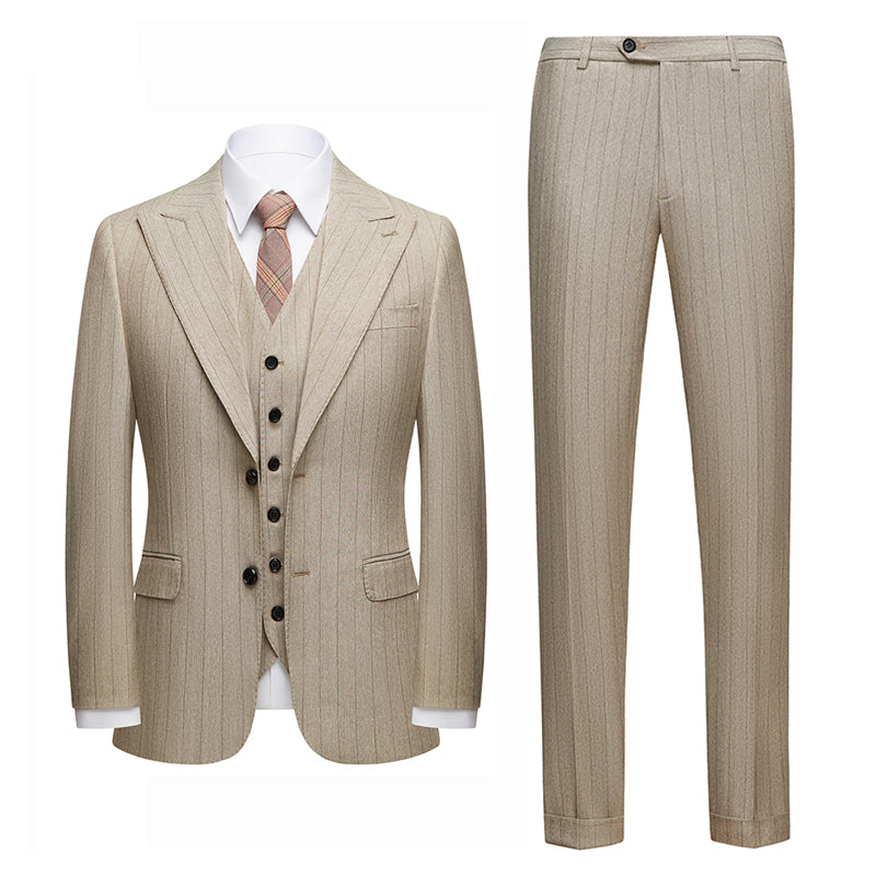 Traje de Tres Piezas Tommy Beige - Primavera Verano