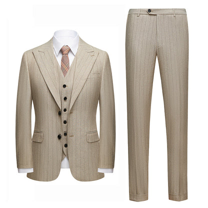 Traje de Tres Piezas Tommy Beige - Primavera Verano