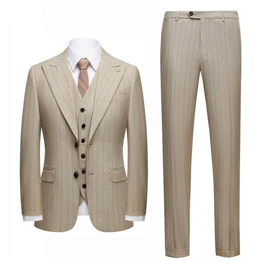 Traje de Tres Piezas Tommy Beige - Primavera Verano