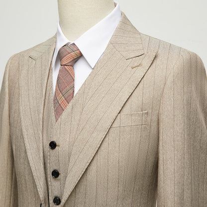 Traje de Tres Piezas Tommy Beige - Primavera Verano