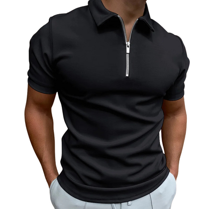 | POLO MODERNE AVEC ZIP MI-HAUT