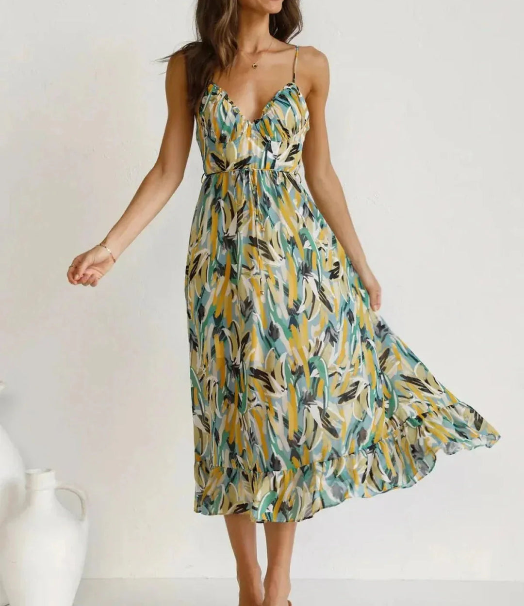 | Robe Midi Éclat Coloré
