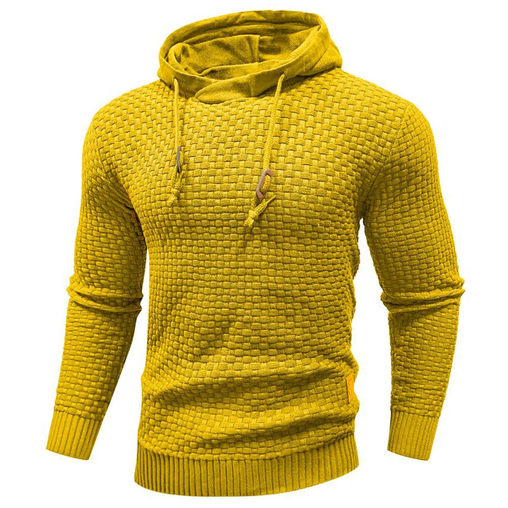 | SWEAT À CAPUCHE CLASSIQUE EN LAINE POUR HOMME