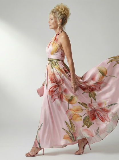 | Robe Maxi Fleurie Légère Amiel