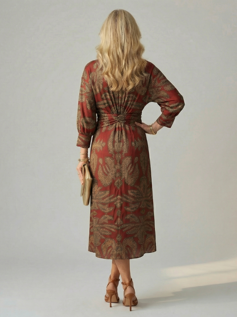 | Robe Midi Wrap Naturelle Lune