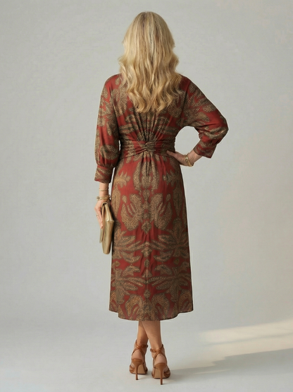 | Robe Midi Wrap Naturelle Lune