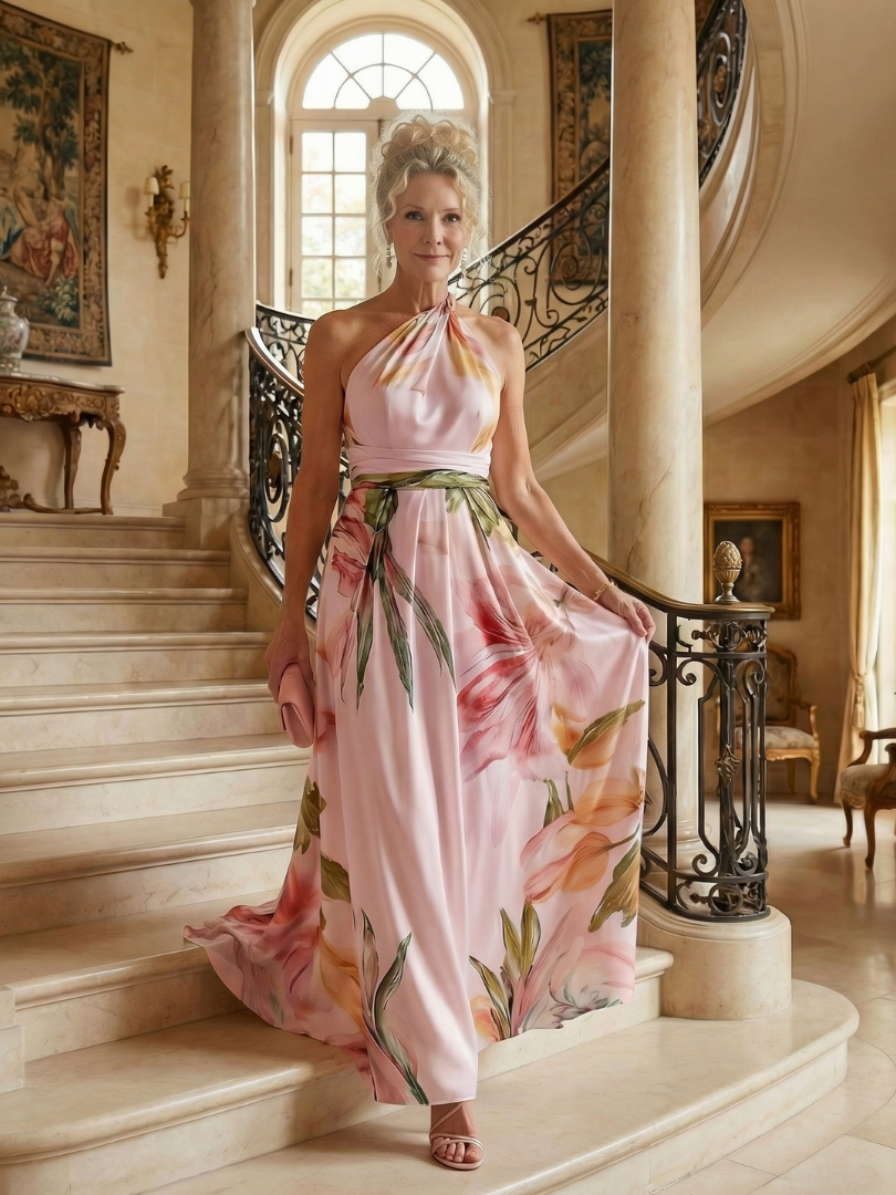 | Robe Maxi Fleurie Légère Amiel
