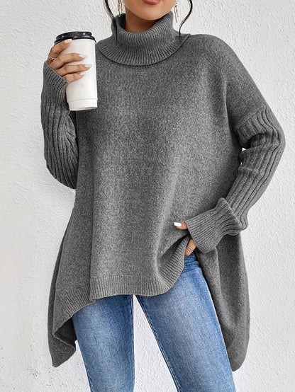 Leina | Jersey de Cuello Vuelto Suave y Relajado