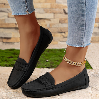 | Mocasines de Efecto Ante Festoneados Marie