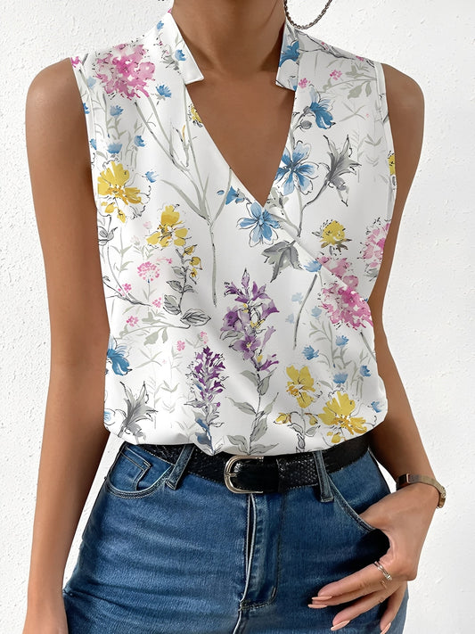 Caterina – Top Sin Mangas Elegante Y Refinado