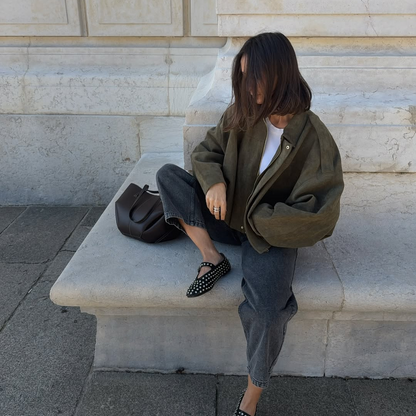 Chaqueta de antelina