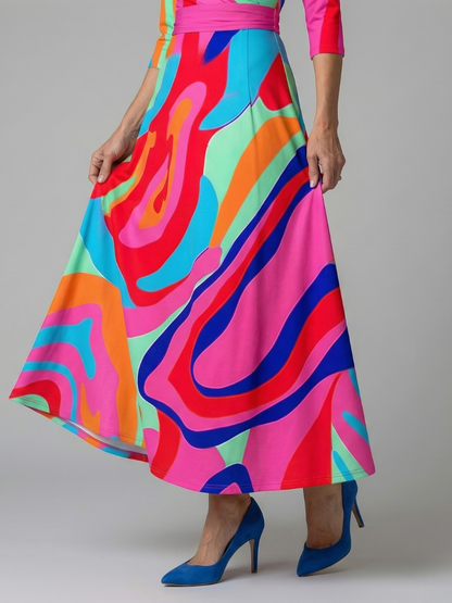 | Robe Midi Croisée a Col Celine