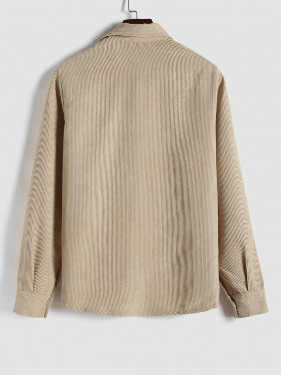 | CHEMISE MANCHES LONGUES DEMI-BOUTONS POUR HOMME